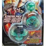 Fear Ripper, Laserman and Mystery Marble Green Bakugan Battle Brawlers Starter Pack Series 1 with 3 Metal Gate Cards