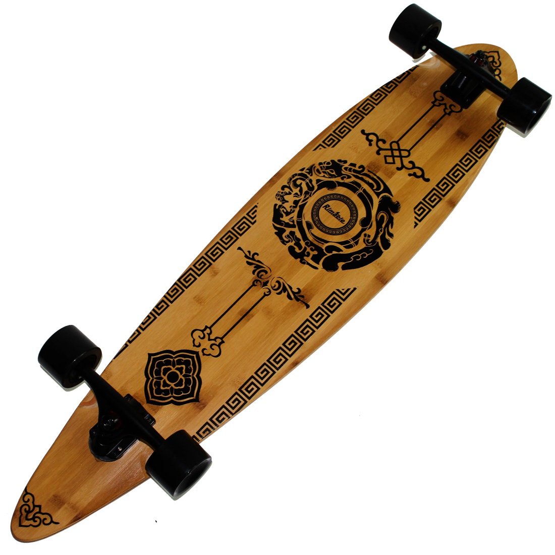 Rimable Bamboo Pintail Longboard (41 Inch Auspicious Clouds) Fox and