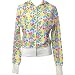 Search : Superman All-Over Logo Print Zip Front Juniors Hooded Sweatshirt by Junk Food