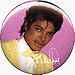 Michael Jackson - Autograph (Head Shot) - AUTHENTIC 1980's RETRO VINTAGE 1.50 Button / Pin