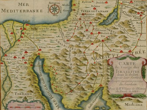 Map of the Hebrews' Flight Out of Egypt Wooden Jigsaw Puzzle