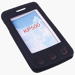 Black Silicon Case Handy Schutz Hülle Tasche für LG KP500