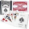 Trademark 100% Plastic Bicycle Prestige Dura-Flex Rare Playing Cards (Red)