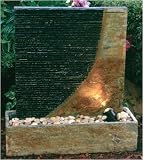 Beckett Contemporary Waterfall with light