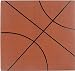 Creative Imaginations 12-Inch by 12-Inch Faux Leather Postbound Sports Album, Basketball