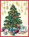 Caspari Christmas Cards, "Decorated Tree and Ornaments" Design, Box of 20 Cards with Envelopes