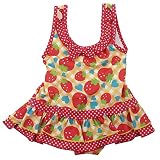 盛夏SWIMMING WEAR(スイミングウエア) 2WAY女児イチゴ柄スイムワンピース 80cm/Y NO.C-4865121