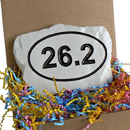Marathon 26.2 Miles Runner Rock w/Gift Box