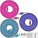 UNISAME [Pack of 3Pcs] 10Ft 3Meter Rugged Nylon Braided Micro USB Cable Charging & Sync Data Cable Charger Cord for Samsung Galaxy S6 S6 Edge S4 S3 S2 Note 2/3/4 Mega, Galaxy Tab, Galaxy A3 A5 A7 E7, HTC One, Nexus 3/4/5/6/7/9/10, LG G3 G4, Moto G X, Nokia Lumia and Many More Android Devices (Blue/ Purple/ Hot Pink)
