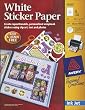 INK JET STICKER PAPER W/CD-MATTE WHITE 8-1/2X11 5/PKG
