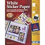 Avery 8-1/2 Inch by 11 Inch Ink Jet Sticker Paper with CD, Matte White, 5 Per Package