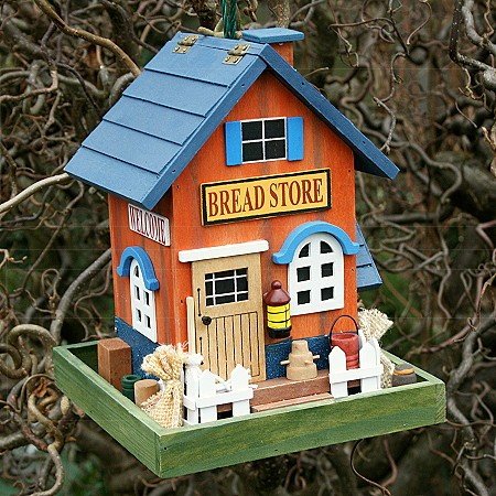 TRAUMHAFTES VOGELHAUS FUTTERHAUS MIT FUTTERSPENDER