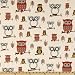 54'' Wide Premier Prints Hooty Owl Village Fabric By The Yard