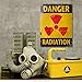 Danger Radiation Steel Sign 12 x 16 Nuclear Warning Vintage Style
