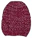 D&Y Women's Loose Shimmery Lightweight Ladder Stitch Knit Skull Cap (One Size)