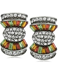Ben-Amun Jewelry Deco Bow Clip on Earrings