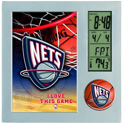 NBA New Jersey Nets Digital Desk Clock