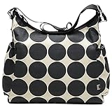 Designer Sand Black Dot Hobo Diaper Bag Purse Tote Designer Sand Black Dot Hobo Diaper Bag Purse Tote