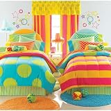 Black Friday Marvelous Dots Reversible Bedding 8pc Twin Bed-in-Bag