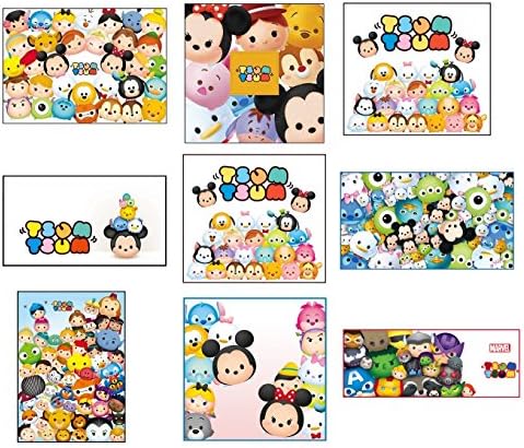 9 Tsum Tsum inspired stickers, Birthday party favors, decals, labels, rewards,