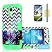Galaxy S4 Case, Tradekmk(TM) Latest Fashion Hot Sale Hybrid Three-in-one Durable Bumper Hard Soft Combo Back Case Cover Protector[Anchor+Waves+Starry Sky] Compatible with Samsung Galaxy S4 i9500[+Stylus+Screen Protector+Cleaning Cloth]-(Green)