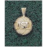 LogoArt Arizona State Sun Devils 10K Gold Baseball Pendant