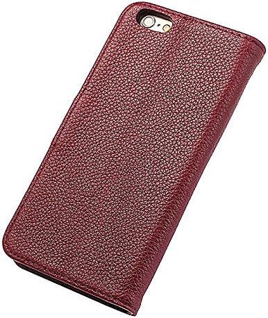 iPhone 6 6S Case, Levanpro Full Grain Genuine Leather Wallet Stand Case with Card Slots for iPhone 6 6S (Red)
