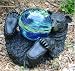 Black Lying Bear with Blue Glow in the Dark Gazing
