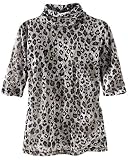 Sheer mesh leopard-print