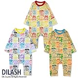 (ディラッシュ) DILASH春'16/パッケージ柄長袖カバーオール 80 オレンジ