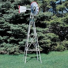 8ft. Ornamental Windmill Adds a Rural Charm to Your Yard!