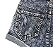 Bienzoe Big Girl's Summer Stretchy High Waist Holes Ripped SnowWash Jean Shorts