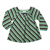 Zutano Girls 2-6x Midnight Stripe Long Sleeve Viola Top