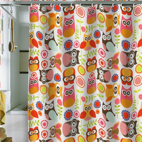 DENY Designs Valentina Ramos Cute Little Owls Shower Curtain, 69 by 72-Inch DENY Designs Valentina Ramos Cute Little Owls Shower Curtain, 69 by 72-Inch