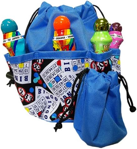 Classic Bingo 10-pocket Dauber Bag Light Blue