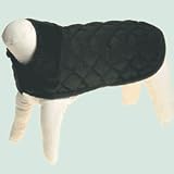 Black Quilted Dog Coat (size 12)