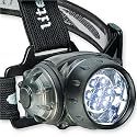 LiteXpress Liberty 102 schwarz, Kopflampe/Stirnlampe, 7 LEDs Nichia &oslash; 5mm (Standard)