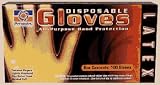 Permatex Large Disposable Latex Gloves Box 100 ct