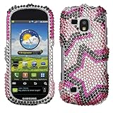 Samsung Continuum (Galaxy S) Crystal Bling Protector Case - Twin Stars