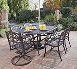 Home Styles Biscayne 7 Piece Dining Set in Rust Finish