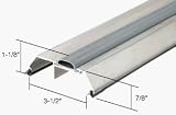 CRL Aluminum Saddle Threshold With Vinyl Cap 3-1/2 Wide 1-1/8 High - 73 in long