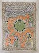 Antique Folk Art from India Madhubani Paintings Organic Color Paper 22 x 30 inches (madht215)
