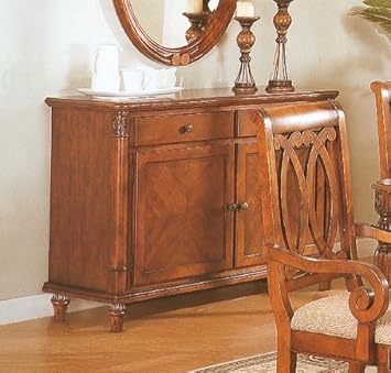 Traditional European Style Brown Dining Room Server/Side Board