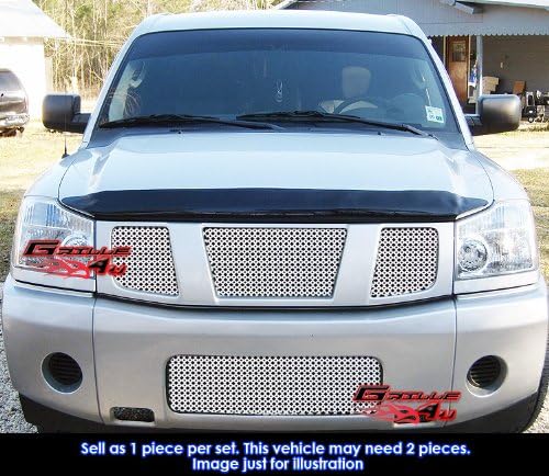 APS A41111O Chrome Grille Replacement for select Nissan Titan Models