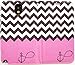 Wireless Fones TM Branded Pink Color Block Chevron/Anchor/Infinity/Heart Design Deluxe PU Leather Wallet Folio Case Cover for Samsung Galaxy Note 3 N9000 (2013 Release)