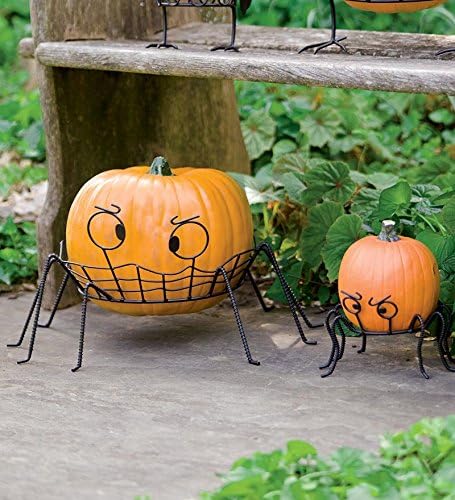 Spider Pumpkin Holders, Set of 2