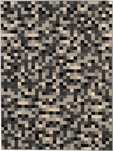 benuta Velours Teppich Funky grau 160x230 cm