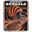 Cincinnati Bengals NFL Triple Woven Jacquard Throw (Spiral Series) (48x60")"