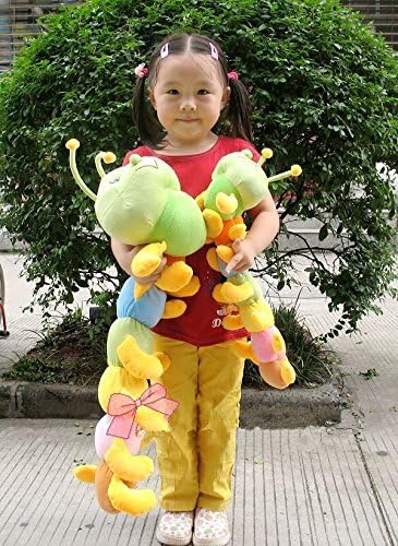 Kaka Toys Cute & Lovely Bedtime Plush Animal /Huge Plush Toy Soft Doll,the Best Gift for Kids/children/girlfriend, Soft Stuffed Plush Toy- Colorful Caterpillar,27.6 Inch / 70 Cm