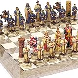 Crusade Chessmen & Greenwich Street Board From Spain Large, King: 4 1/2